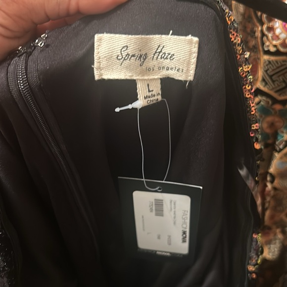 Velvet sequin maxi dress - Picture 4 of 5